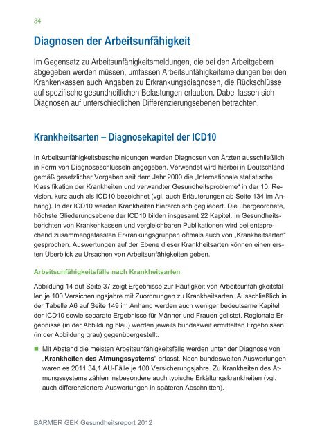 Gesundheitsreport 2012 t Thüringen - Arbeitgeber - Barmer GEK