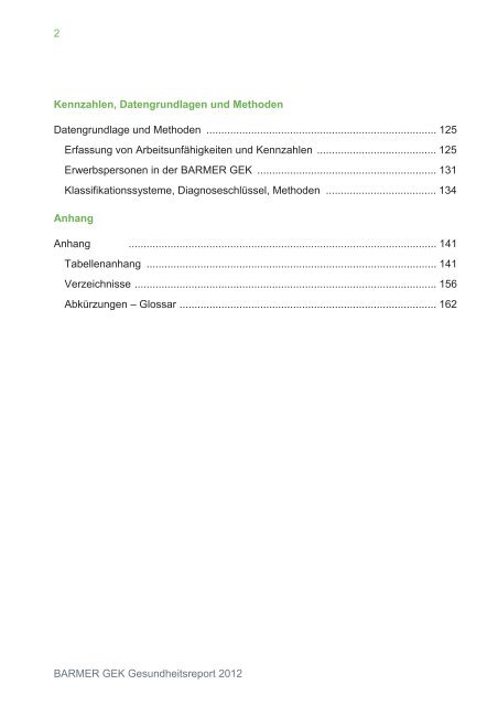 Gesundheitsreport 2012 t Thüringen - Arbeitgeber - Barmer GEK