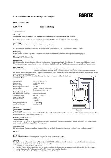 Elektrtronischer Raumtemperaturregler