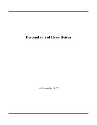 Descendants of Heye Heiens - Edwardsherrman.net