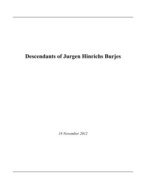 Descendants of Jurgen Hinrichs Burjes - Edwardsherrman.net