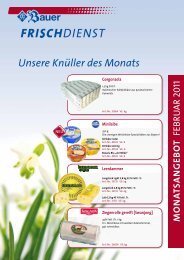 Unsere Knüller des Monats - Bauer Frischdienst