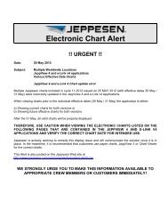 Electronic Chart Alert !! URGENT - Jeppesen