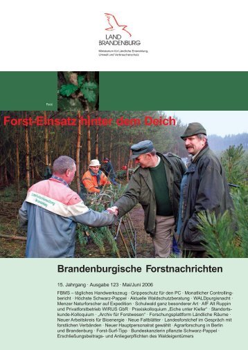 Brandenburgische Forstnachrichten 15 - Waldkunde-Institut ...