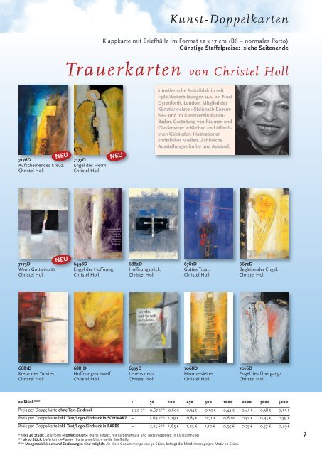 Kunst-Doppelkarten - Beuroner Kunstverlag