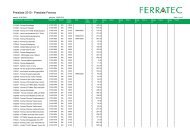 Preisliste 2010 - Preisliste Fermax - Ferratec AG