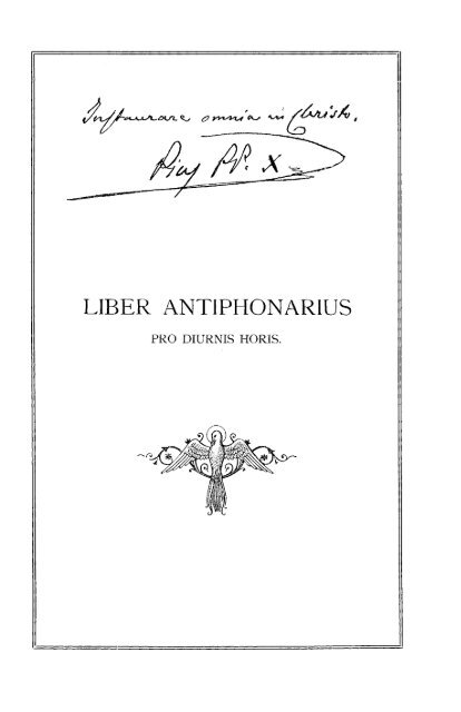 Antiphonale 1912 - SanctaMissa.org