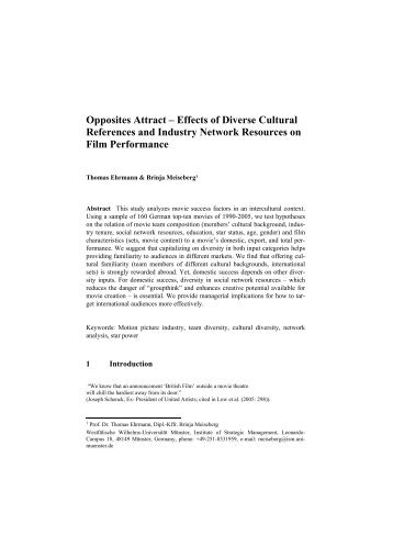 Opposites Attract – Effects of Diverse Cultural References and ...