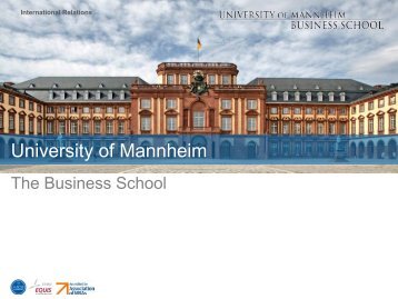 University of Mannheim - BWL