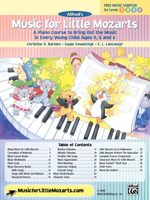 Music for Little Mozarts - Alfred Music Publishing