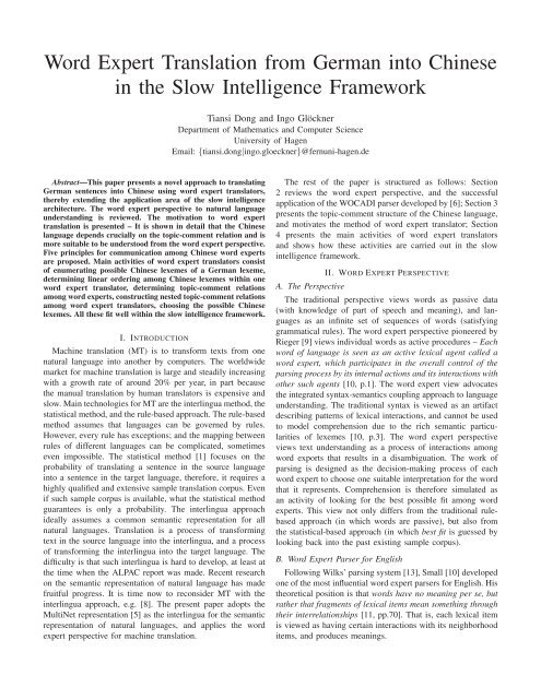 Word Expert Translation From German Into Chinese In Knowledge