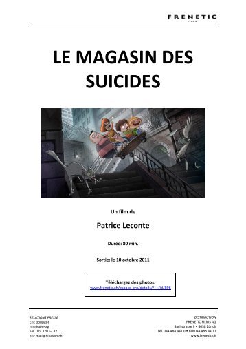 LE MAGASIN DES SUICIDES - Frenetic Films AG