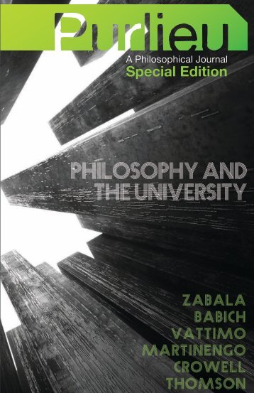 PHILOSOPHY AND tHE - Purlieu