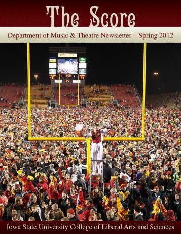 Spring 2012 Music - Iowa State University Department of Music