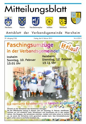 Ausgabe 06/2013 - Verbandsgemeinde Herxheim