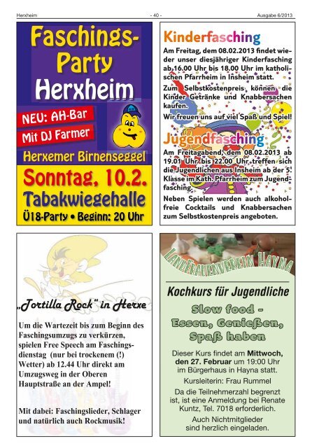 Ausgabe 06/2013 - Verbandsgemeinde Herxheim