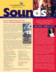 Sounds - Georgia State University School of Music