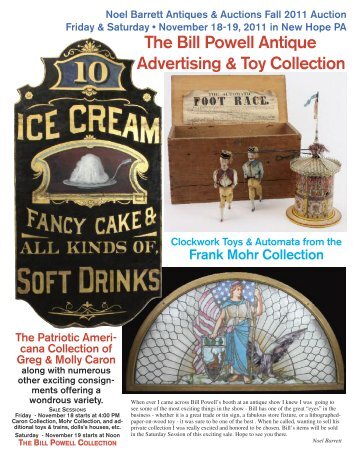 The Bill Powell Antique Advertising & Toy Collection - Noel Barrett ...