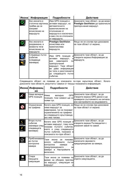Ръководство за потребителя Prestigio GeoVision ... - GPS навигация