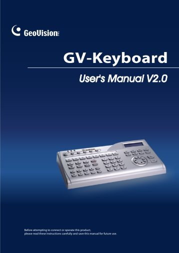 GV-Keyboard - GeoVision