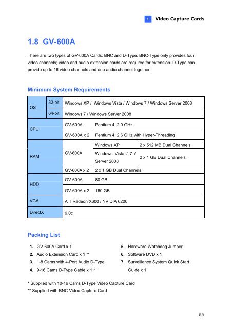 GeoVision V8.5 DVR Quick Guide (PDF) - Security Camera Systems