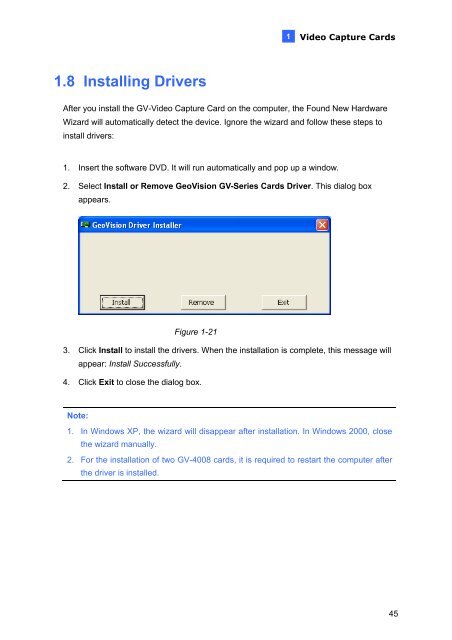 Quick Start Guide V8.4 - Geovision DVR Cards