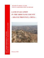 land evaluation in the shouyang county - shanxi province, china