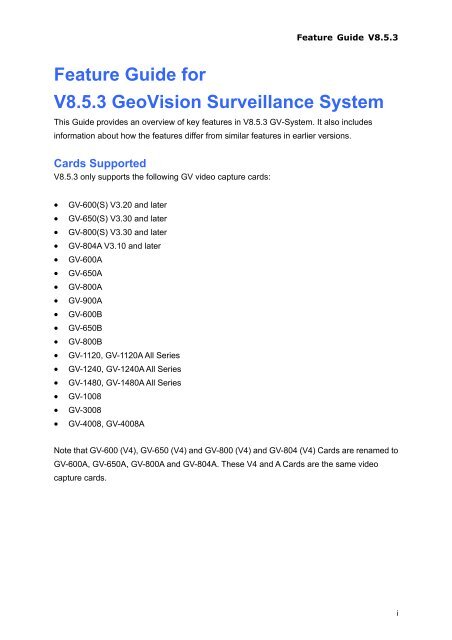 GeoVision GV-Data Capture Troubleshooting - Video nadzor