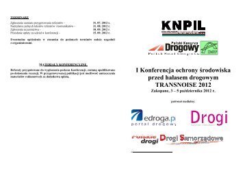 Komunikat organizacyjny - Polski Kongres Drogowy