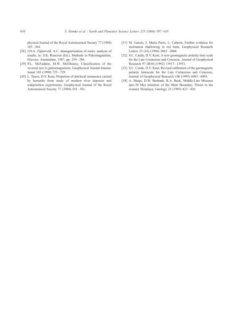 Magnetostratigraphy of Miocene–Pliocene Zagros foreland deposits ...