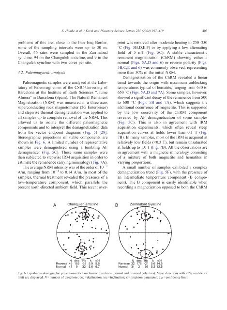 Magnetostratigraphy of Miocene–Pliocene Zagros foreland deposits ...