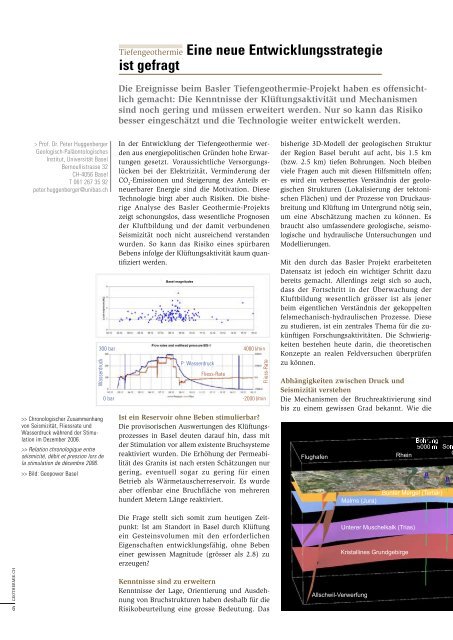 Höhen und Tiefen der Energiegewinnung - Geothermie