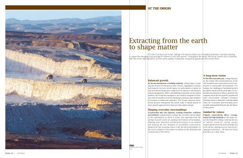 Brochure: Lafarge, Leader in a Sustainable World