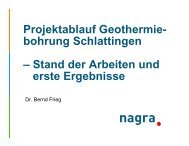 Geothermiebohrung Schlattingen - Thurgauer Technologieforum