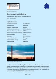 Geothermie-Projekt Erding - IE Leipzig