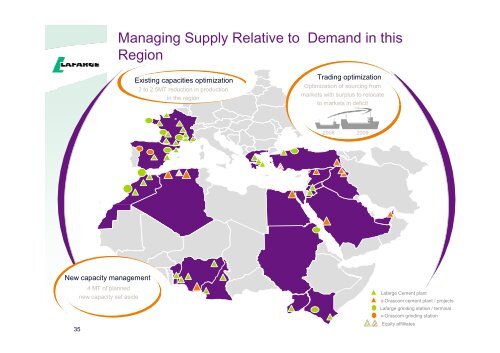 Presentation to the analysts and investors - Lafarge