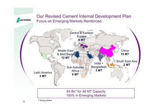 Presentation to the analysts and investors - Lafarge