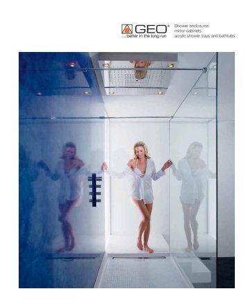 Shower enclosures mirror cabinets acrylic ... - GEO, die Dusche