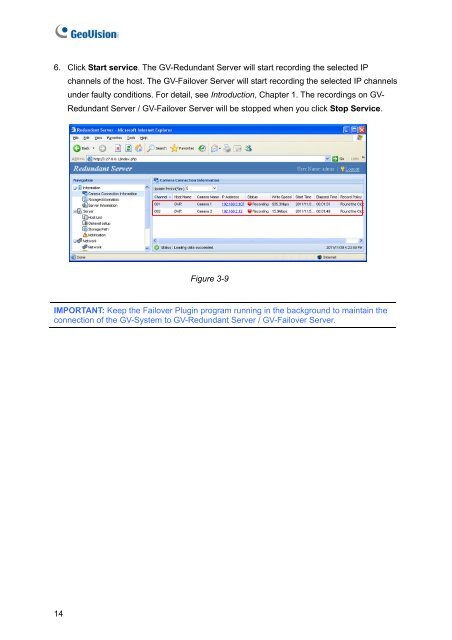 GV-Redundant and Failover Server User Manual(RFSV1