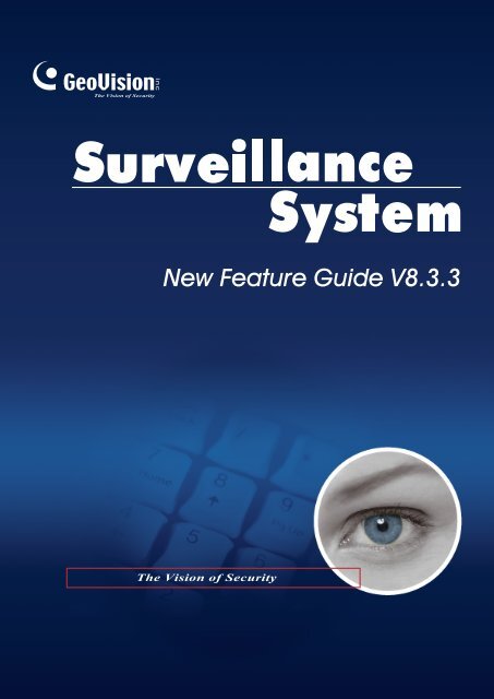 New Feature Guide V8.3.3 - Geovision DVR Cards
