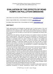 evaluation of the effects of road humps on pollution emissions