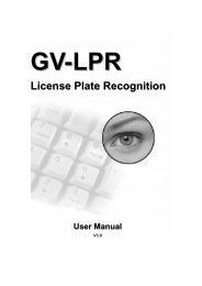 GV-LPR License Plate Recognition User Manual - GeoVision