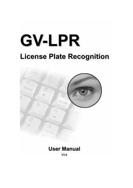 GV-LPR License Plate Recognition User Manual - GeoVision