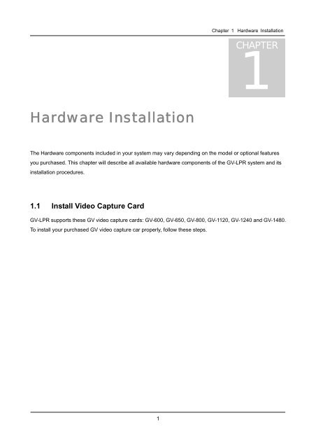 GV-LPR License Plate Recognition User Manual - GeoVision