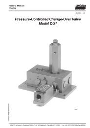 Pressure-Controlled Change-Over Valve Model DU1