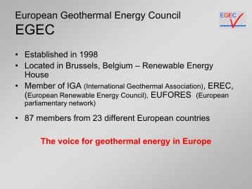 EGEC Board - Georg: | GEOTHERMAL RESEARCH GROUP