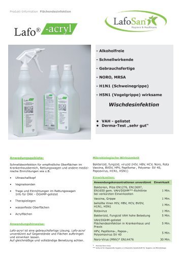 Lafo® -acryl - Lafosan Ltd.