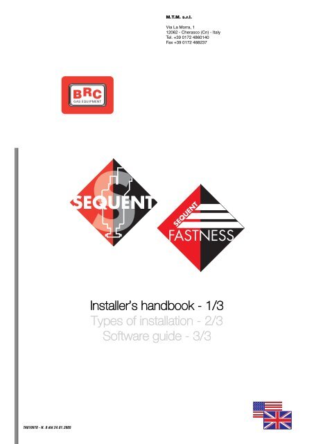 Installer's handbook - 1/3 Types of installation - 2/3 Software guide ...