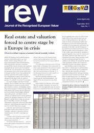 Journal of the Recognised European Valuer - TEGoVA