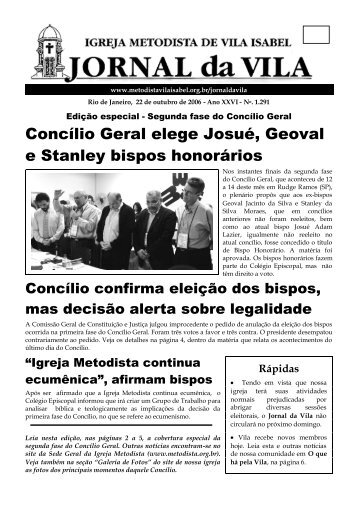 Concílio Geral elege Josué, Geoval e Stanley bispos honorários